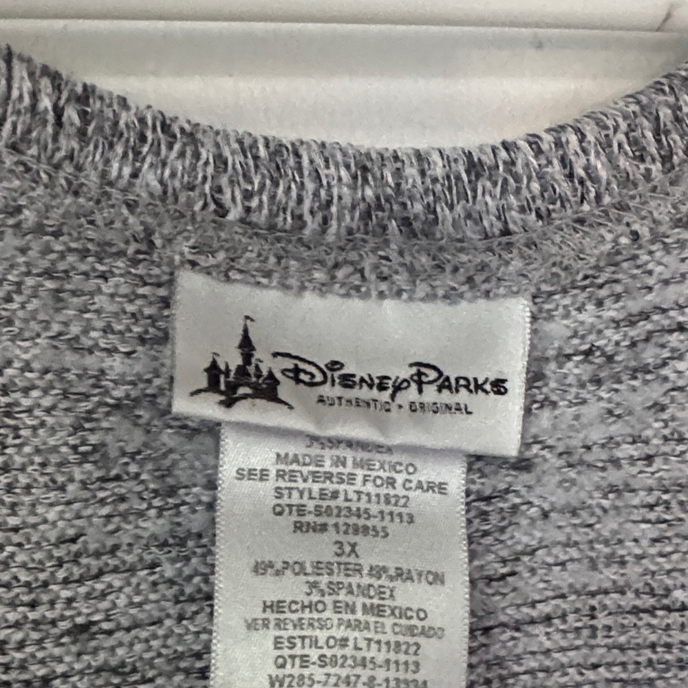 Gray Mickey and Minnie Long Sleeve Top - Picture 3 of 4